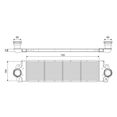 VALEO Ladeluftkühler 818272 für VW