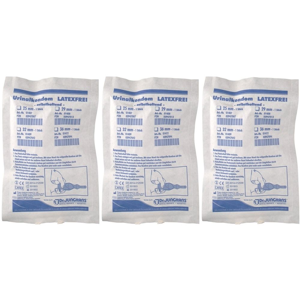 Urinalkondom LAT Fr32Mm SH x3 3x1 St Kondome