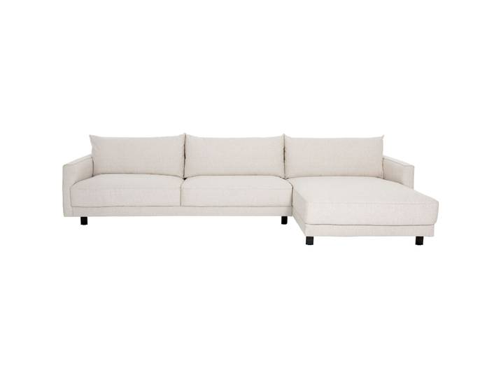Ecksofa Avena Stoff creme B 319 T 163 cm