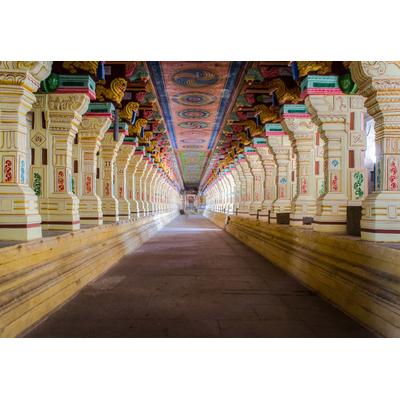 Fototapete PAPERMOON "Ramanathaswamy Tempel", bunt, B:2m L:1,49m, Vlies, Tapeten