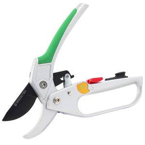 Grüntek Gartenschere KONDOR, Amboss, Aluminiumgriff mit Softgrip, mit Ratsche, schneidet bis 24 mm Ø