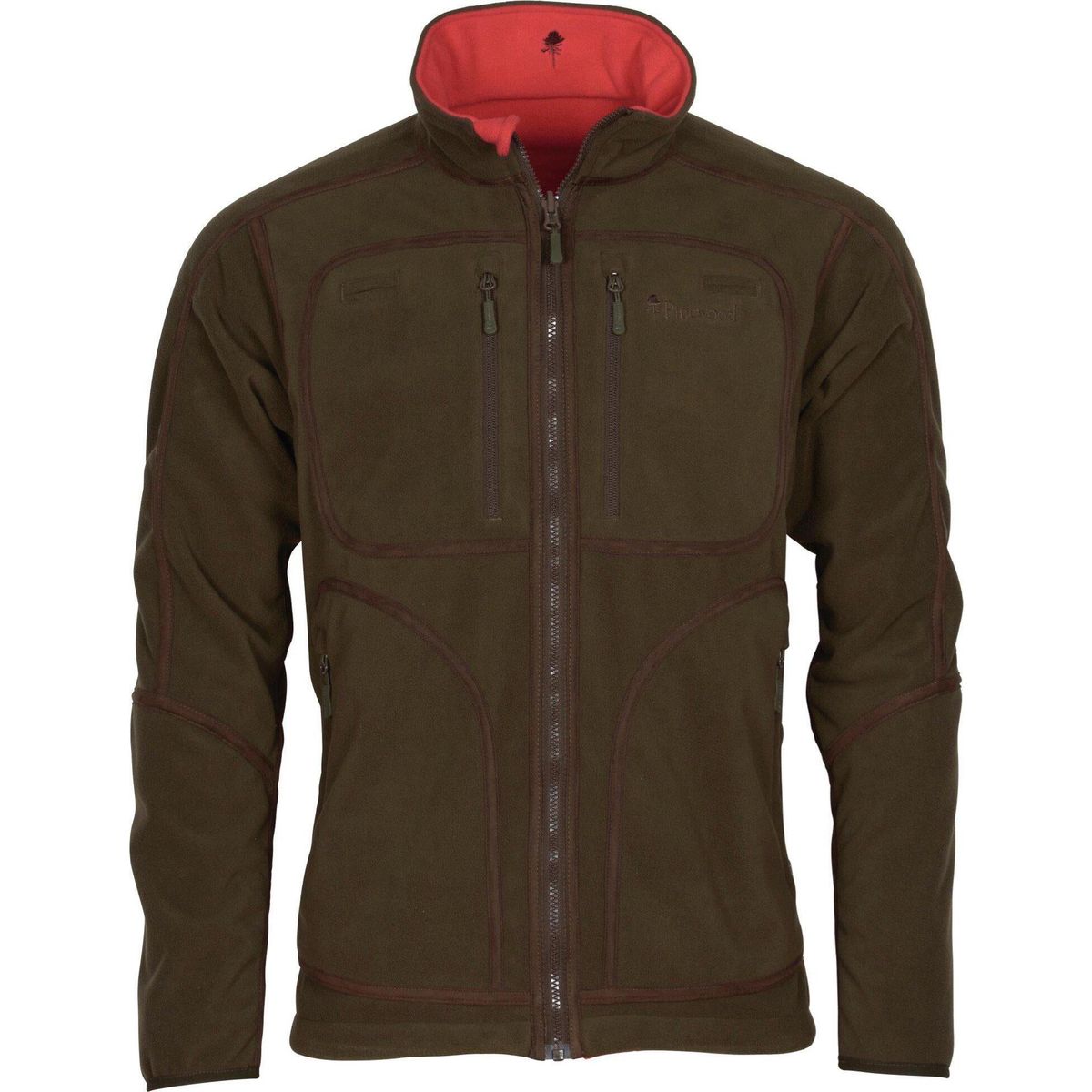 Pinewood Furudal Reversible Fleece Jacket h.brown/red (267) L 1-57180267007