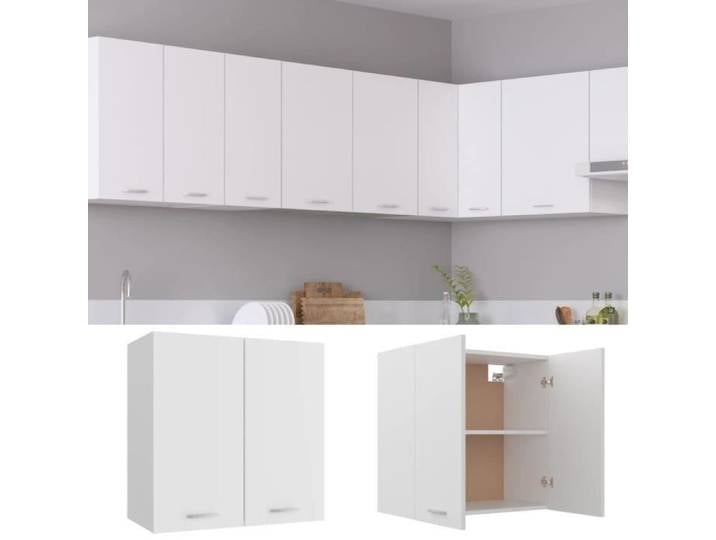 Armoire suspendue - OVONNI - MODE Blanc - Contemporain - Design - 60x31x60 cm