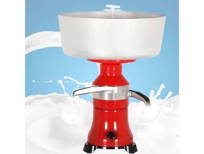 Milchzentrifuge Elektrisch,80l/H Rahmseparator Mit 12l-Schüssel,Der Rohmilch Oder Vollmilch in Sahne Verwandelt,Für Kuhmilch,Ziegenmilch,Bauernhaus