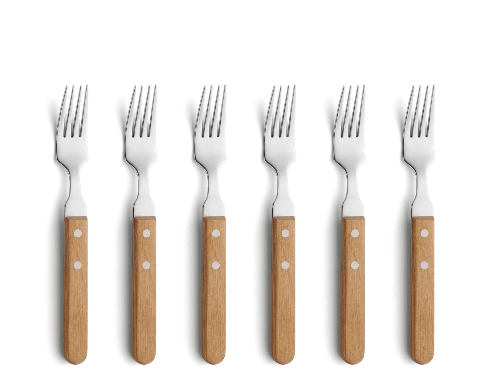 Amefa Pizza grillvork 6-pack Eik