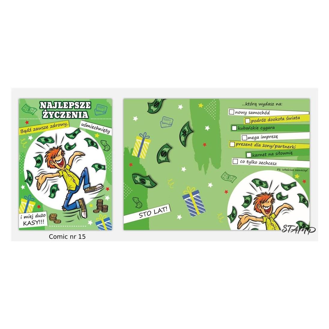 Stamp Comic B6 Karte + Umschlag Muster Nr. 15 (41374491)