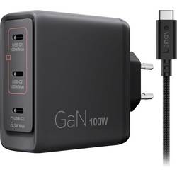 Lenovo Multi-port USB Ladegerät 100 W USB-C® Schwarz Innenbereich GaN G0A6100BEU