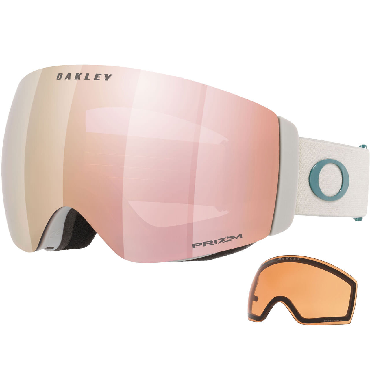 Oakley Flight Deck Pro M cool grey / Prizm Rose Gold Iridium + Ersatzscheibe