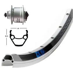 Exal, Laufräder, (Vorderrad, 28")