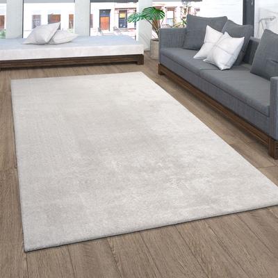 Paco Home Soft Washable Area Rug with Anti-Slip Backing in solid Colors