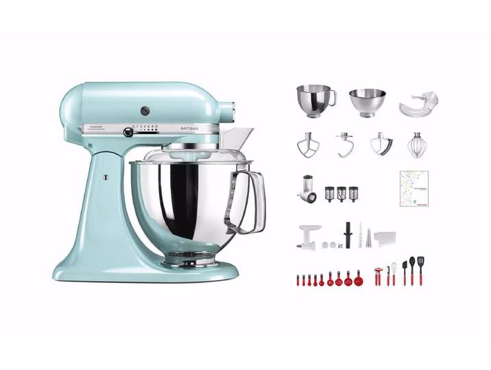 KitchenAid Swiss Anniversary Set KSM200 eisblau Küchenmaschine