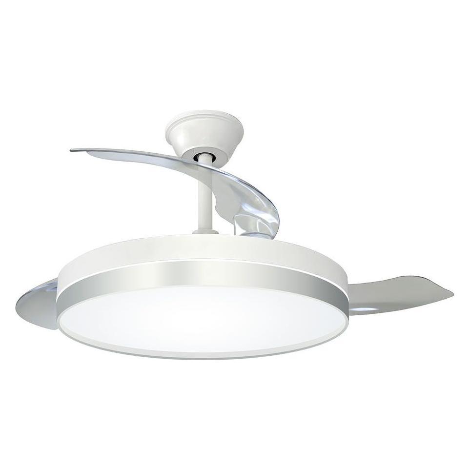 EDM Ceiling fan 3cct ø107 cm, silver (30 dB) (67597071)
