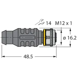Turck Busabschlusswiderstand RKE57-TR2/RFID