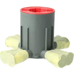 KAISER AT1036 Betonbau, Zentral-Deckendose MD-CD100R für System-Haftmagnet, 16/19 mm Rohre Ø 80 mm, Tiefe 100 mm, mit Klebeband  - 36 Stück