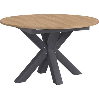 Esstisch MÄUSBACHER, braun (tischplatte: asteichefarben), B:130cm H:78cm T:130cm, Tische, Esstisch, Untergestell Sternform