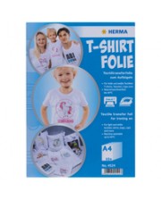 HERMA T-Shirt Folie A4 für helle + weiße Textilien 20 Blatt Weiß (4525)
