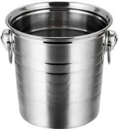 Smart Shopping Spot Portable Ice Chiller Cooler, Stainless Steel Ice Bucket With Comfortable Handle, Two ear Wine Tooling Bar m