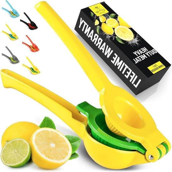 Zulay 2-in-1 metalen citruspers - Geel