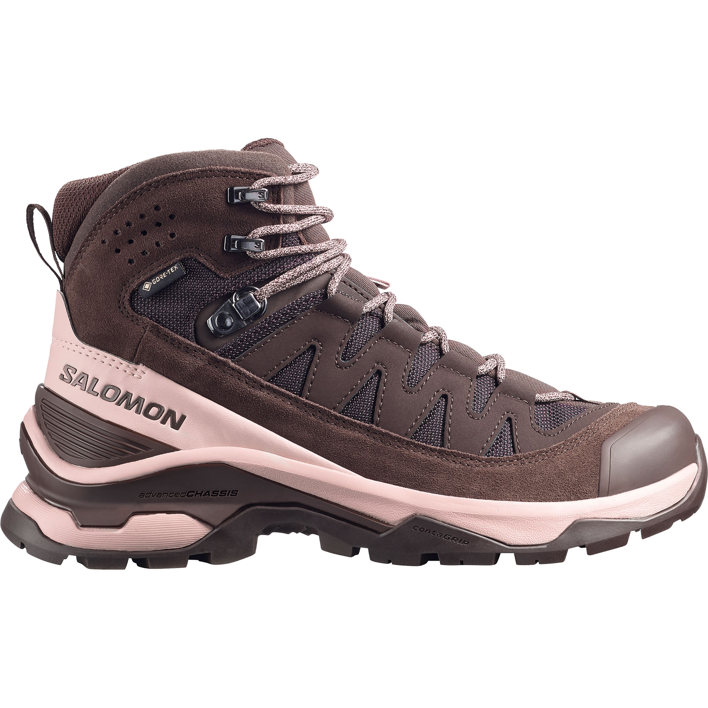 Salomon Quest Echo GTX Damen Wanderschuhe braun Größe 40 Camping Wasserdicht