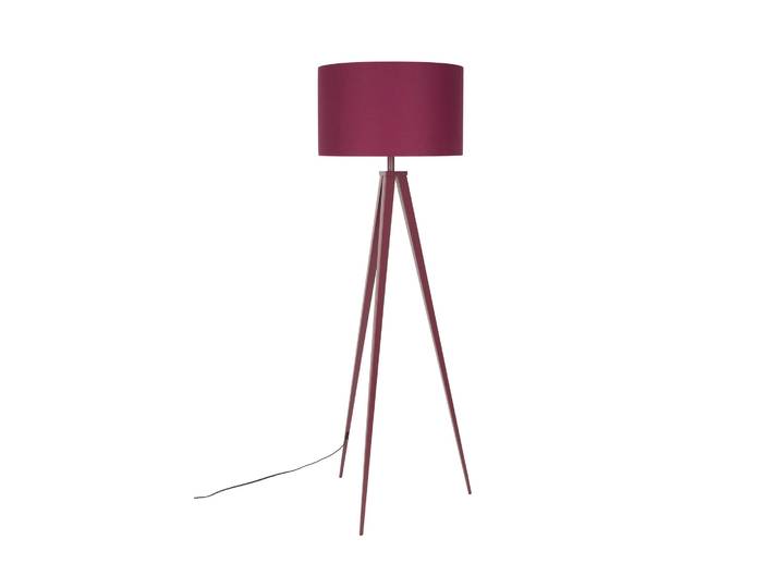 Lampadaire trois pieds métal tissu Tripod