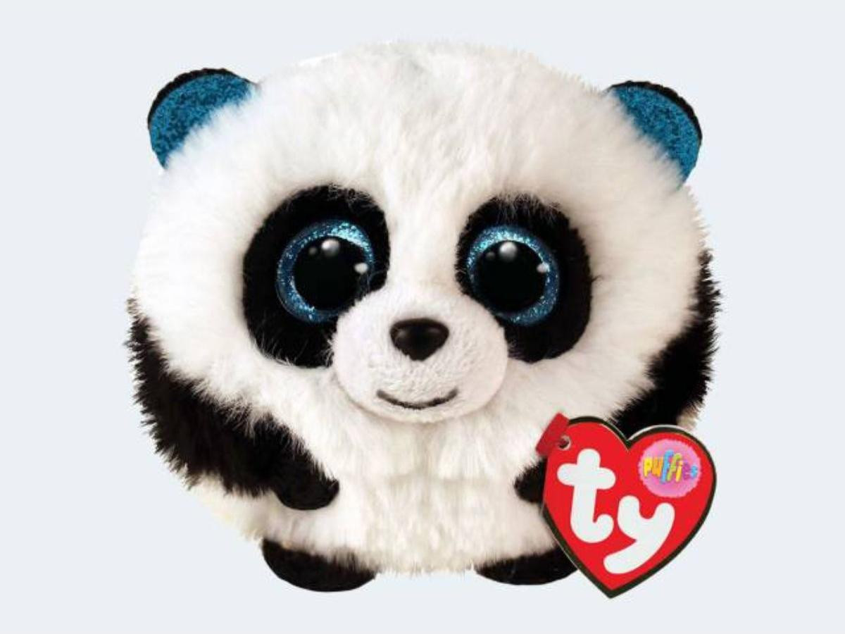 TY Beanie Balls Panda Bamboo Puffies Pluche knuffel