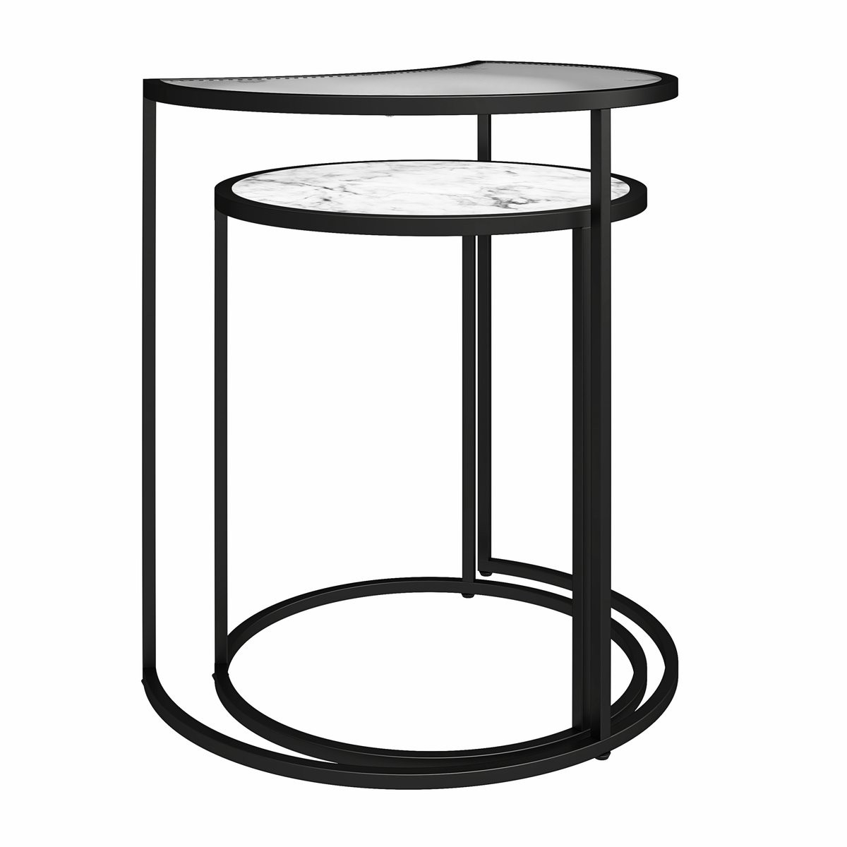 Notio Living Moon Phases Nesting Tables - Wit Marmerlook
