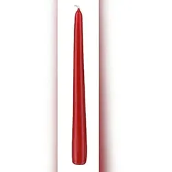 Wiedemann Kerzen rote Spitzkerzen in Cello 400 x 25 mm, 6 Stück