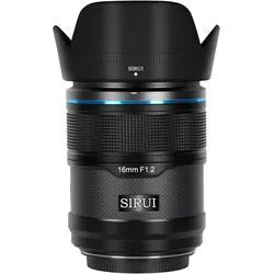 Sirui Sniper 16AS12E-B 16mm F1.2 APS-C/S35 Auto-Focus Lens(E Mount, Black, Carbon Fiber) (Sony E, APS-C / DX), Objektiv, Schwarz