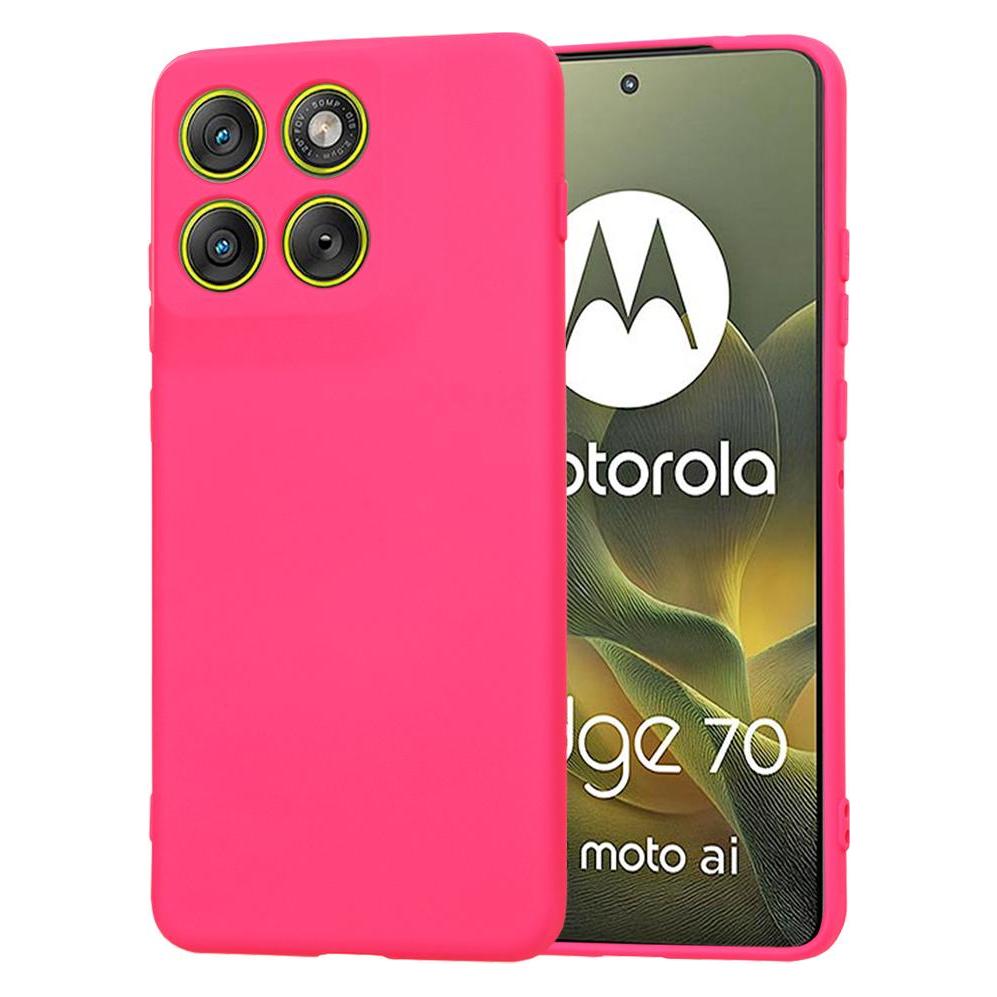 Techsuit - SoftFlex - Motorola Edge 70 - Hot Pink (Motorola Edge 70) (64980577)