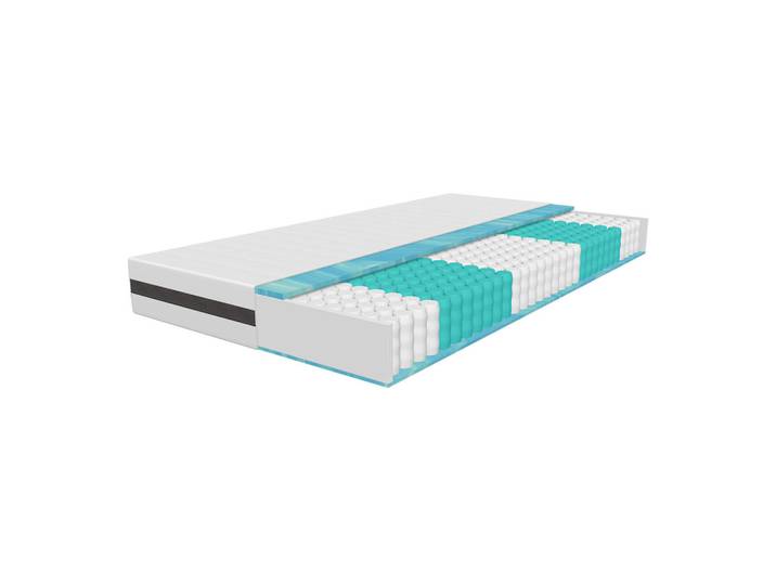 Schlaftroll Taschenfederkernmatratze– H3 / H4 für optimalen Liegekomfort 120x200 cm, Weiß, Rechteckig, 120x200 cm, Schlafzimmer, Matratzen, Taschenfederkernmatratzen