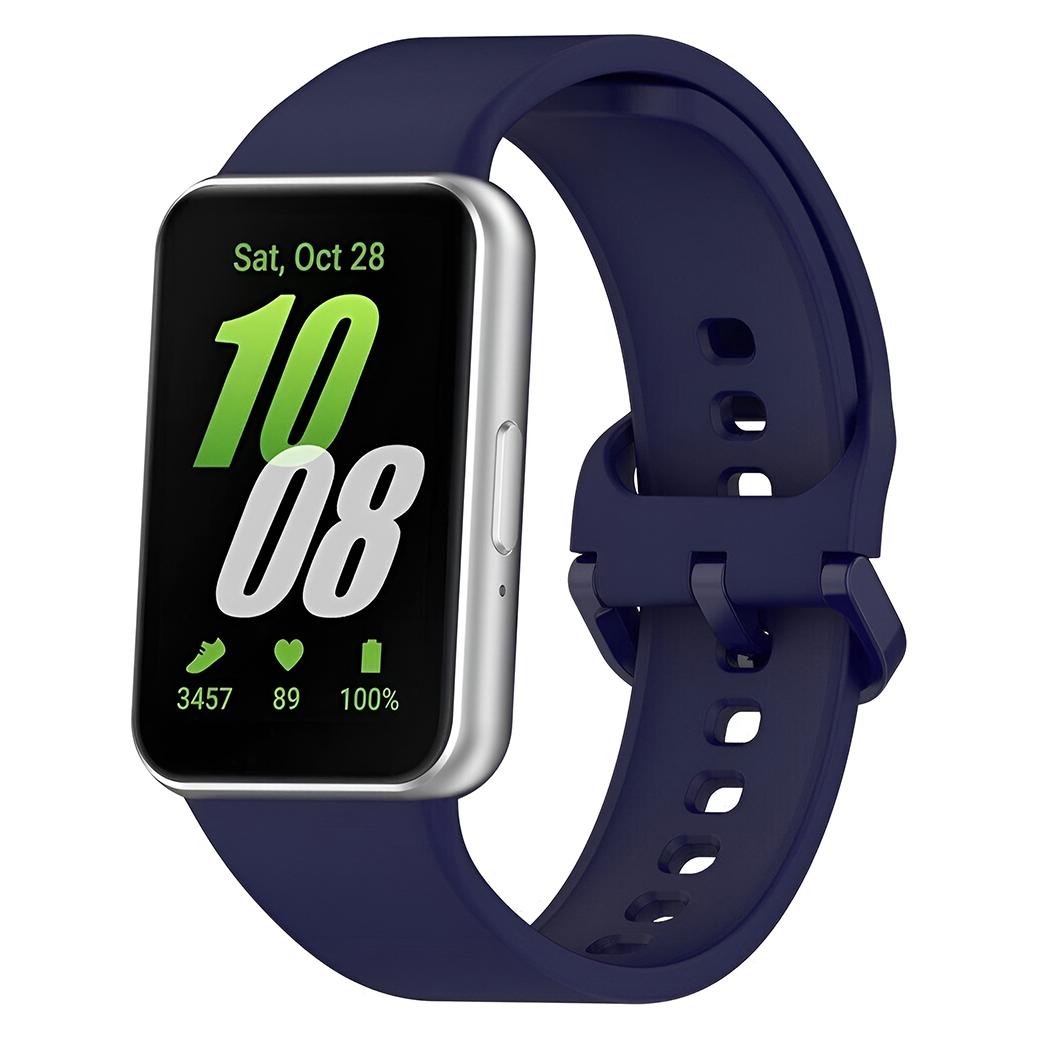 Techsuit - Watchband (W086) - Samsung Galaxy Fit3 - Navy Blue (Silicone) (70708527)