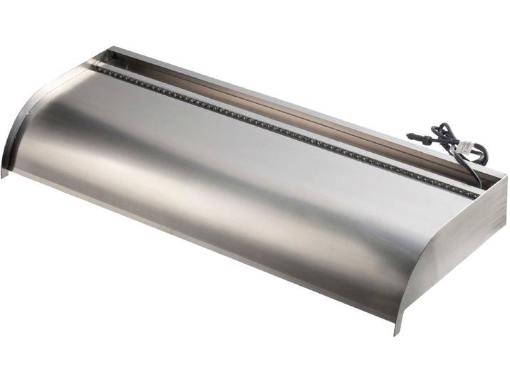 UBBINK Wasserfall Nevada 90 cm mit LED-Beleuchtung , silber, Wasserspiele, Edelstahl, mit LED-Leiste, Wasserfall