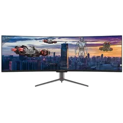 LC-Power LC-M49-DQHD-120-C-Q (5120 x 1440 Pixel, 49"), Monitor, Schwarz