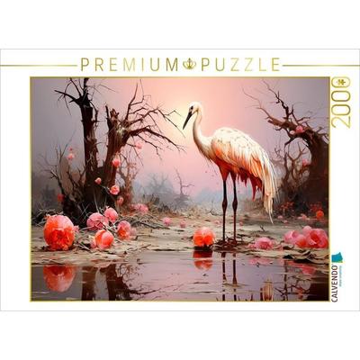CALVENDO Puzzle Rosa Gefieder | 2000 Teile Lege-Größe 90x67cm Foto-Puzzle für glückliche Stunden, Sonstige von , Calvendo Puzzle