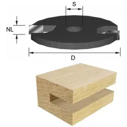 ENT Scheibennutfräser HW zweischneidigScheibennutfräser HW zweischneidig 3 mm | 6,35 mm