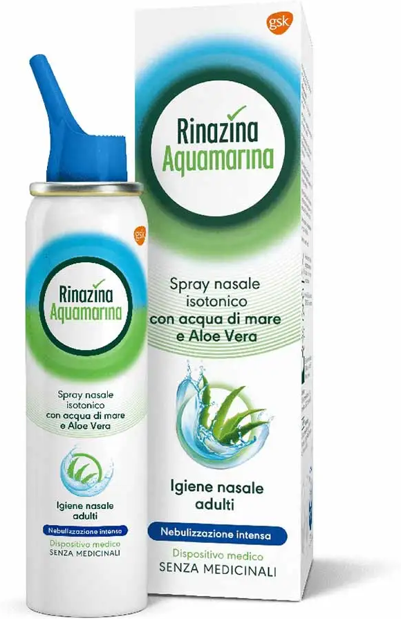 HALEON ITALY Srl Rinazina Aquamarina Spray Nasale Isotonico Intenso, 100 ml