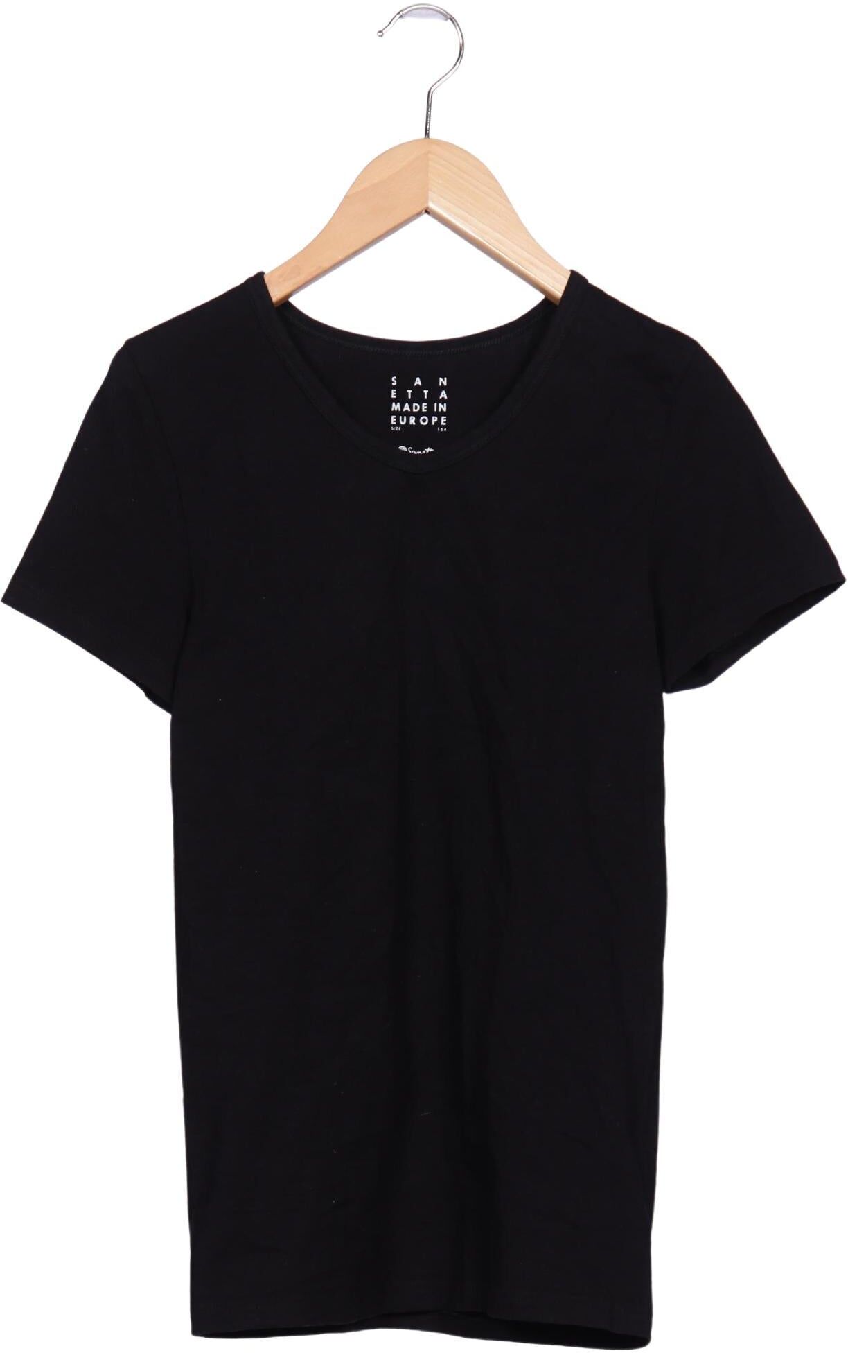 Sanetta Damen T-Shirt, Schwarz, Gr. 3Xs, kein / Etikett - Second Hand