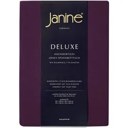 Janine Spannbetttuch Elastic-Jersey 5010 burgund 200x200 cm