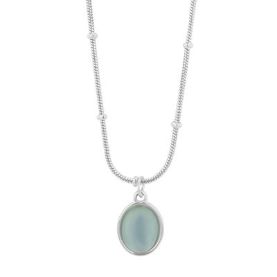 Kettenanhänger ADELIA´S "Anhänger aus Edelstahl", grün (silber), Schmuckanhänger, Damen, Edelstahl, Kettenanhänger, Perfekt als Geschenk zum Jubiläum