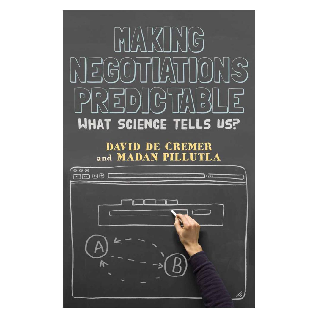 Springer Making Negotiations Predictable (Englisch, Softcover, David De Cremer, Madan Pillutla) (55805796)