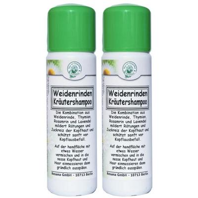 Weidenrinden Kräutershampoo 2x 2x150 ml Shampoo