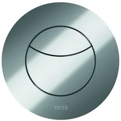 TECEflushpoint Feinbauset, pneumatische Fernauslösung, für Zweimengentechnik, runde Blende, 9240982, Farbe: Chrom glänzend