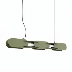 TH.823 Pendelleuchte CHAIN 91 olivengrün LED 4000K