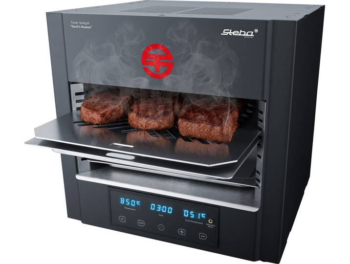 Tischgrill STEBA PS E2600 XL DEVIL’S HEAVEN , schwarz, B:38cm H:36,5cm T:37cm, Kontaktgrill_Standgrill_Tischgrill_Teppanyakigrill