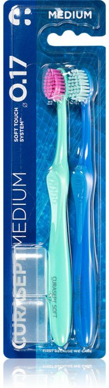 Curasept Softline 0.17 Medium 2pack brosse à dents 2 pcs