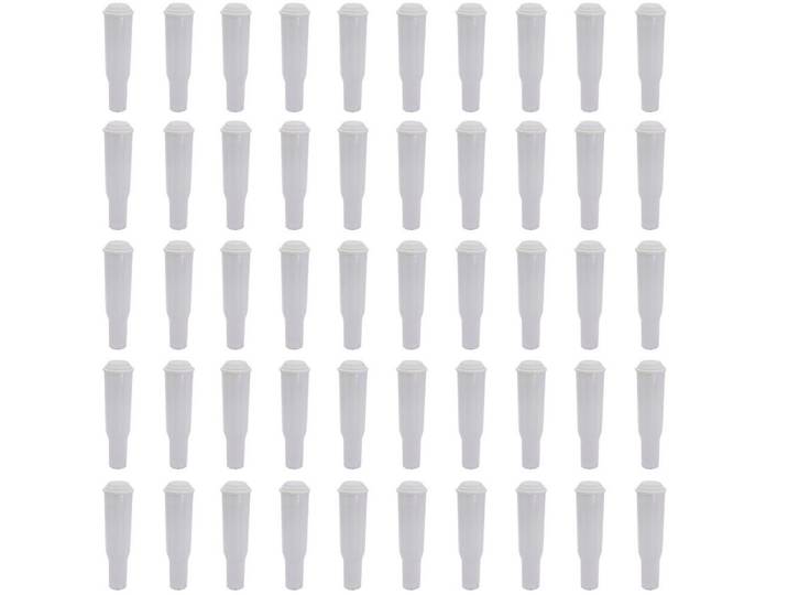 Trade-Shop Wasserfilter 50x passend für Jura Impressa E70 E74 E75 E80 E85 S50 S55 S70 S75 S85, Zubehör für Zubehör für Jura 60209, 60335, 68739, 62911, Ersatz Filter / Filterpatrone