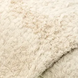 Flauschiges Fellimitat, creme