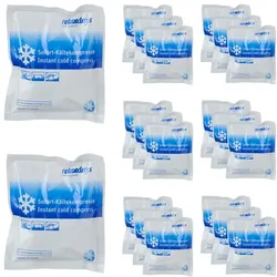 Relaxdays Kühlpack zum Knicken Set Weiß,Blau