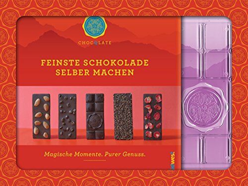 Julia Brodbeck - Feinste Schokolade selber machen: Magische Momente. Purer Genuss. Mit einer Form zum Gießen von drei ChocQlate-Schokoladentafeln - Preis vom 09.10.2026 07:28:09 h