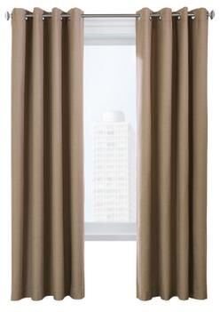 ThermaLogic ThermaPlus Ventura Total Blackout Foamback Grommet Curtain Panel Pair
